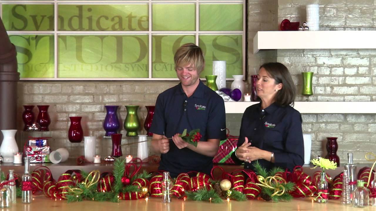 How To Create a Beautiful Holiday Tablescape using Vintage Bottles