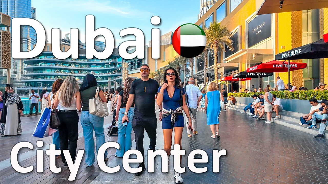 Dubai Burj Khalifa Downtown Walk 4K🇦🇪