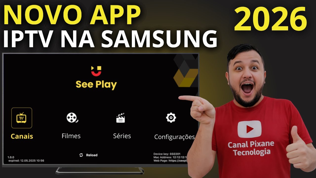 SeePlay: Novo App IPTV para TV Samsung em 2026! Vale A Pena?