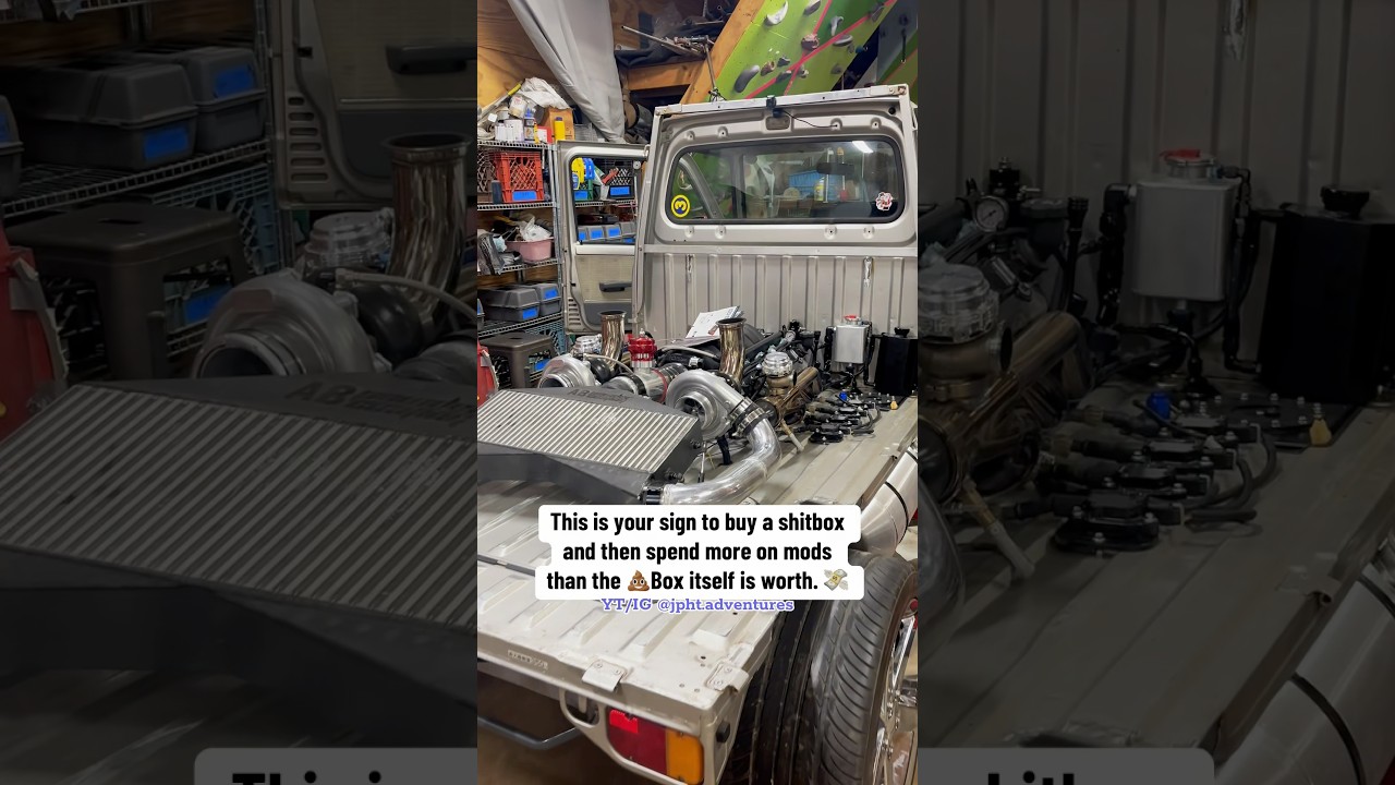 Twin Turbo LS Kei Truck # @haltech #lsswap #kei #keitruck #corvette #ftb #fortheboys #jdm #haltech