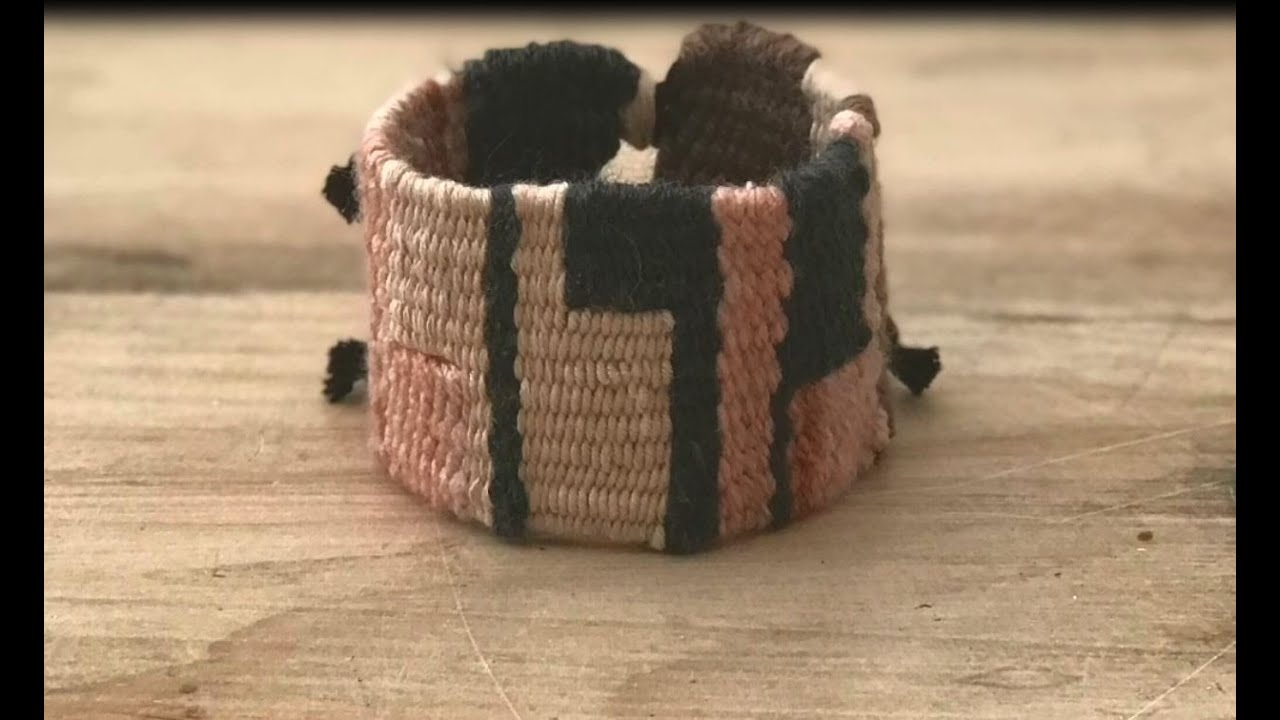 Woven cuff bracelet tutorial