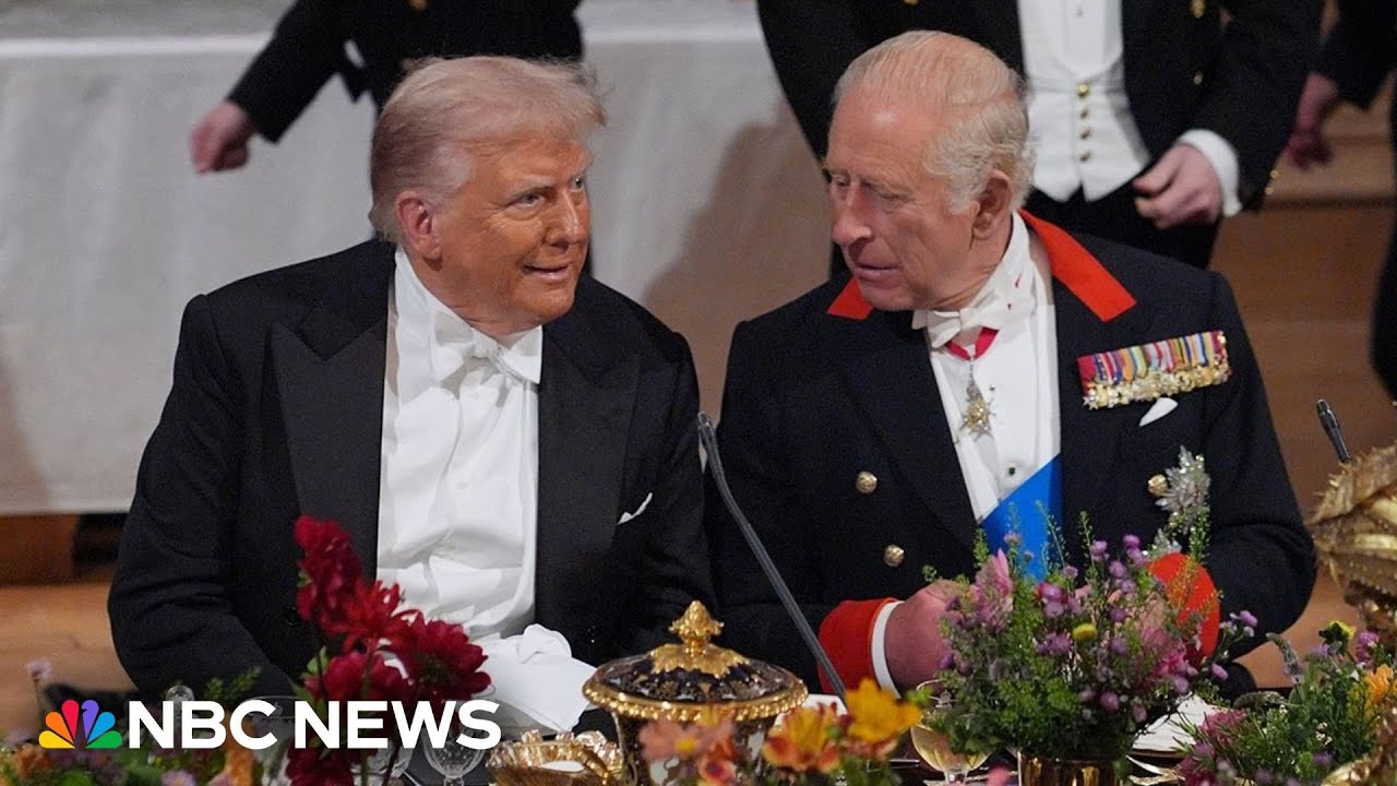 Watch Trump and King Charles' full remarks at state dinner with British royal family