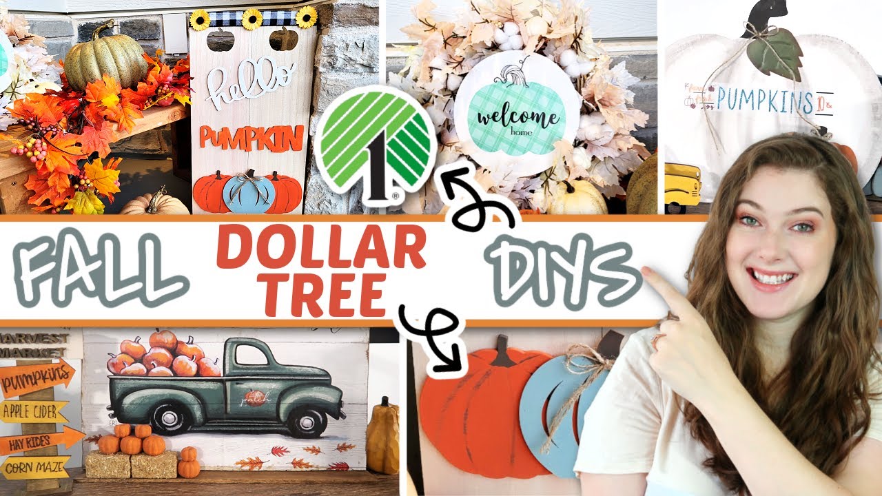 Adorable DOLLAR TREE FALL DIYS | Affordable FALL Decor You HAVE To Try For Yourself! | Fall Crafts