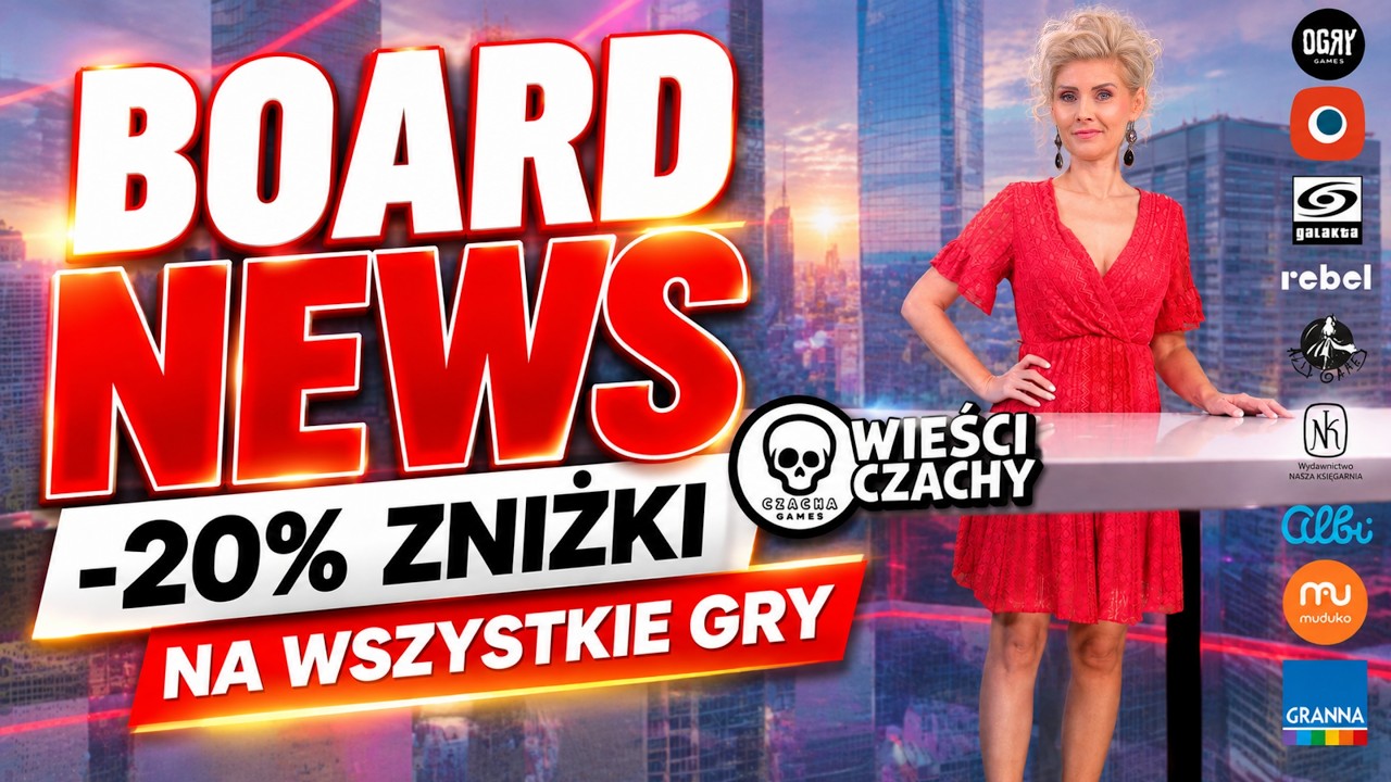 BOARD NEWS │-20% Zniżki na WSZYSTKIE gry│Wiadomości ze świata gier │Newsy o plansz&oacute;wkach