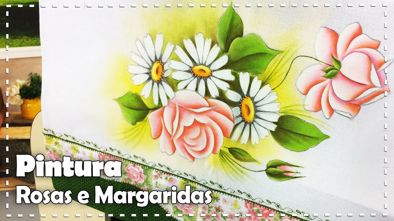 PINTURA ROSAS E MARGARIDAS com Thanynha Avila - Programa Arte Brasil - 19/01/2017