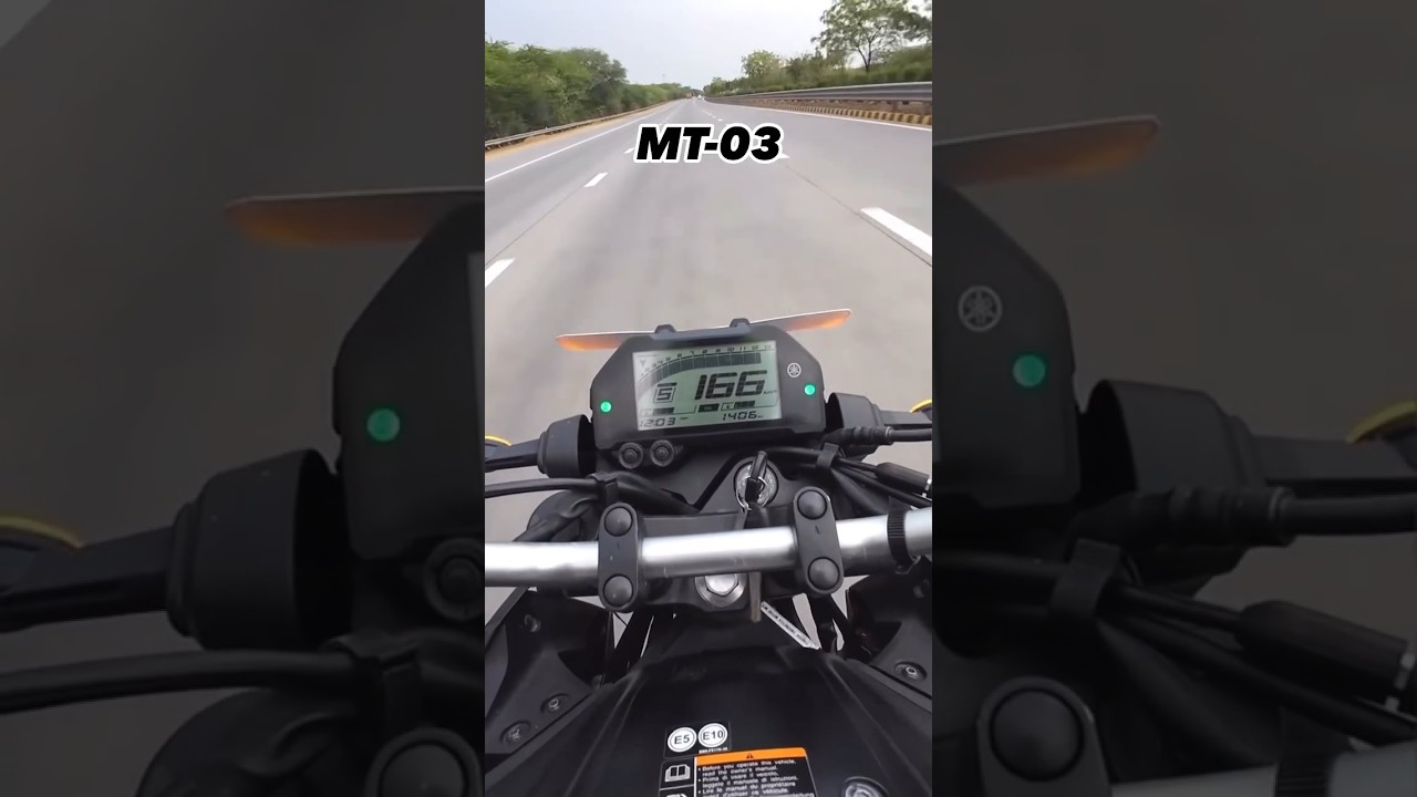 Yamaha MT-03 1st To 5th Gear Top Speed Test @yamahamotorindia #yamaha #yamahaindia #mt03