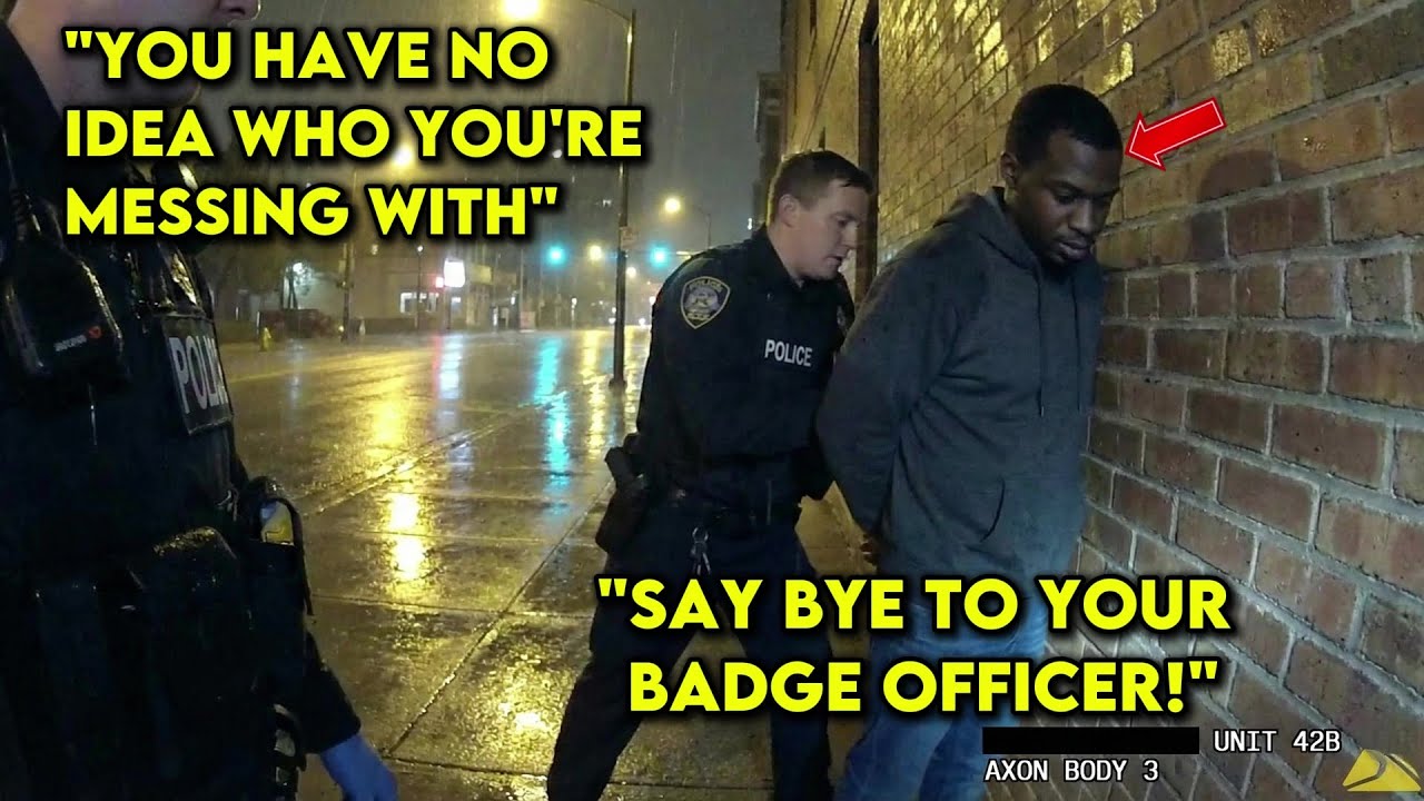 Officer Cuffs Undercover Black Cop "Drug Dealer Bust" in Hoodie — Partner Badges In, Suspended Week