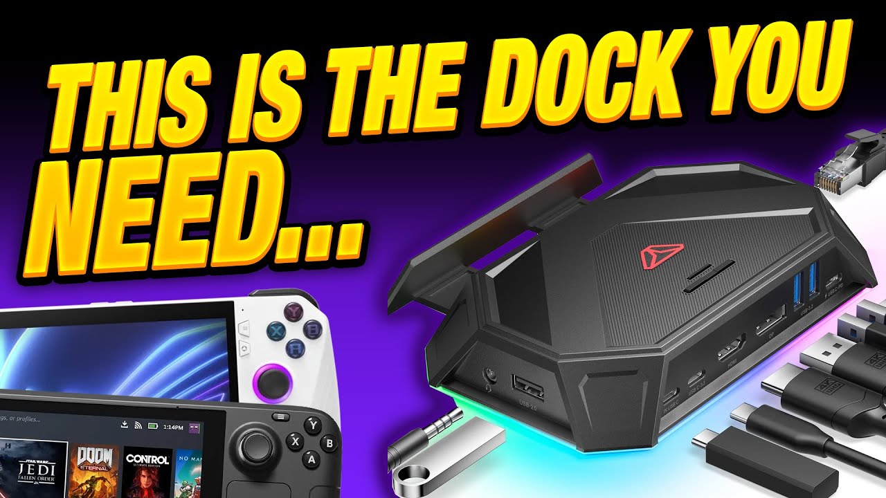The JSAUX 12-in-1 RGB Dock for Asus ROG Ally, Steam Deck, AyaNeo and more is AWESOME!