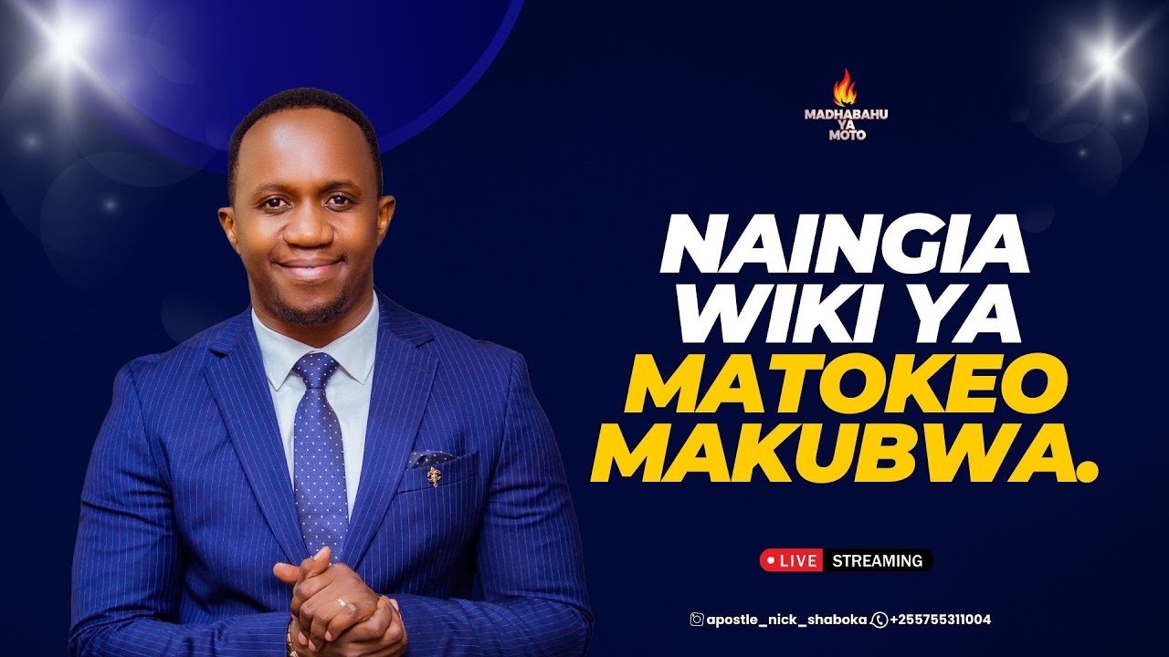 NAINGIA WIKI YA MATOKEO MAKUBWA.