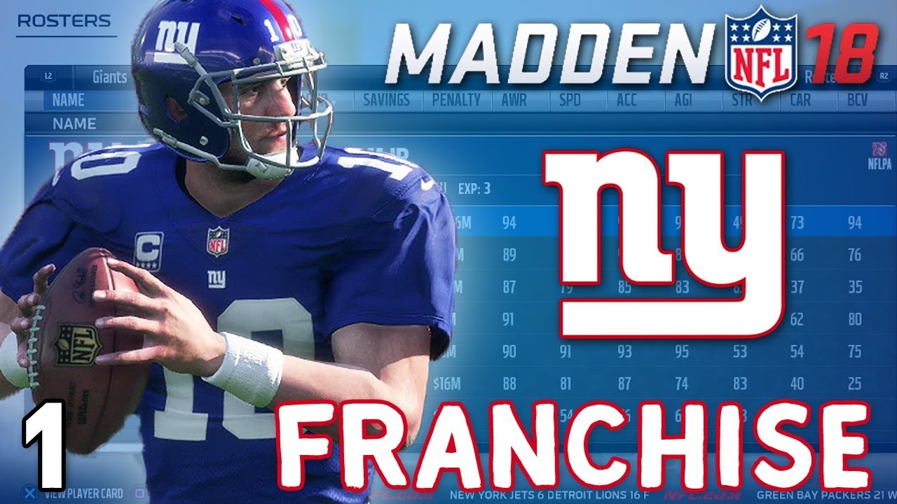 Madden NFL 18: NY Giants Franchise ep. 1 - 