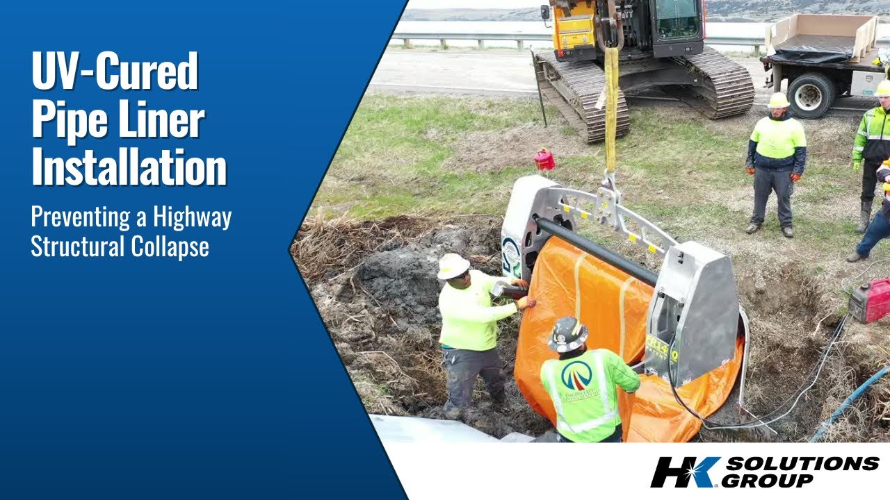 UV-Cured Pipe Lining Installation For Culverts & Large Diameter Pipes