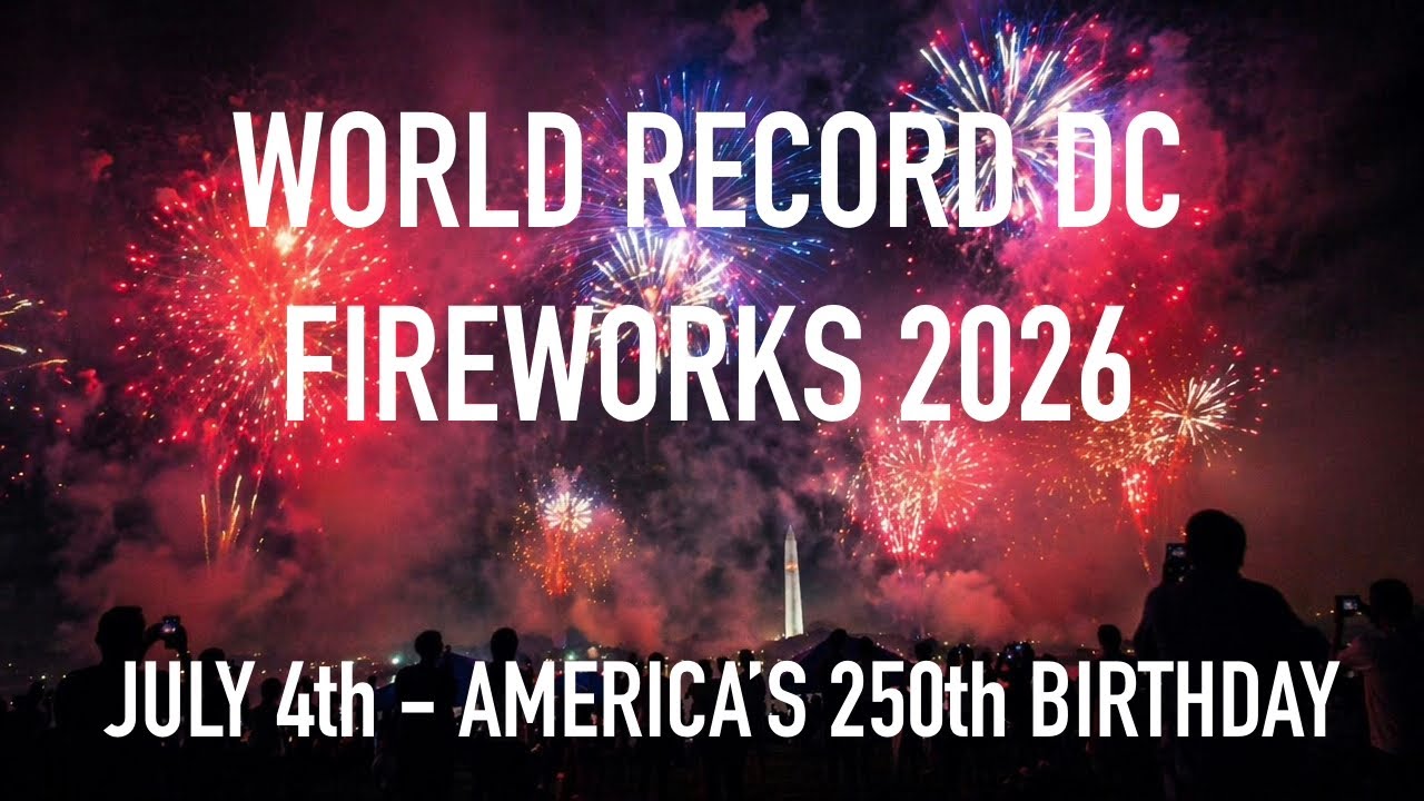 Washington, DC July 4th Fireworks 2026 | Full National Mall Independence Day Fireworks Show in 4K