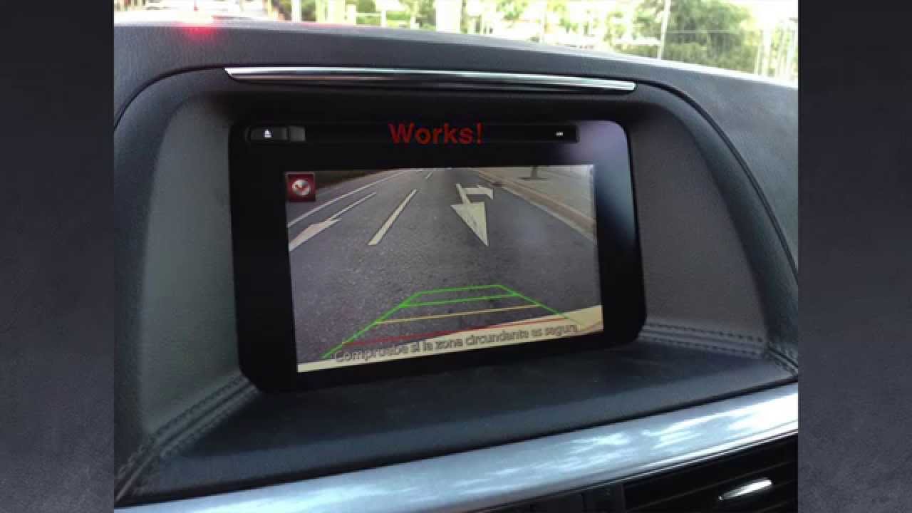 Mazda CX 5 2015 2016 install rear camera -  backup camera -  reverse camera