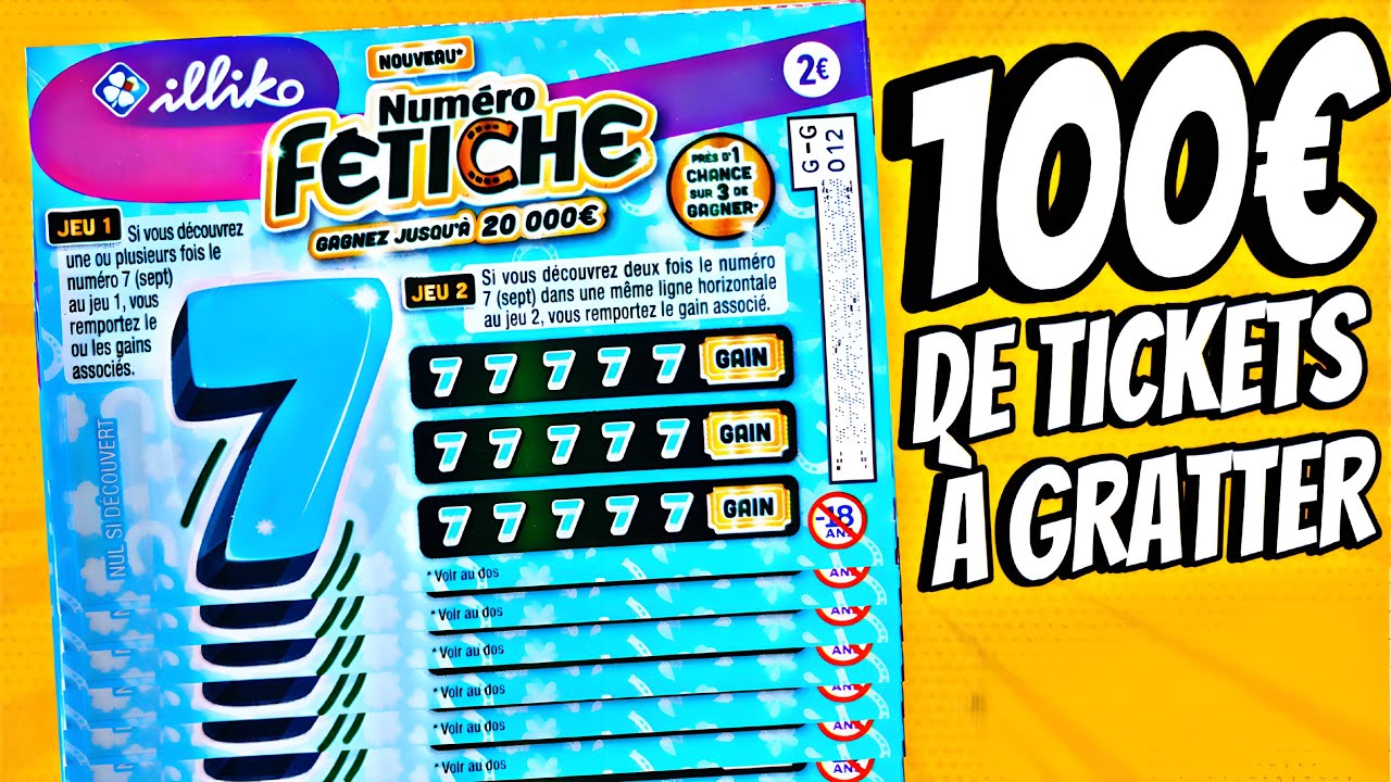 Grattage de 100&euro; de tickets F&Eacute;TICHE FDJ 🍀 Le ticket &agrave; chance me sourit-il ? 😱