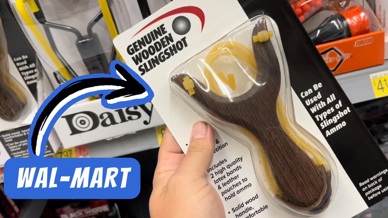 Деревянная рогатка из Walmart, расширенное видео (распаковка/первые выстрелы/тест на проникновение)