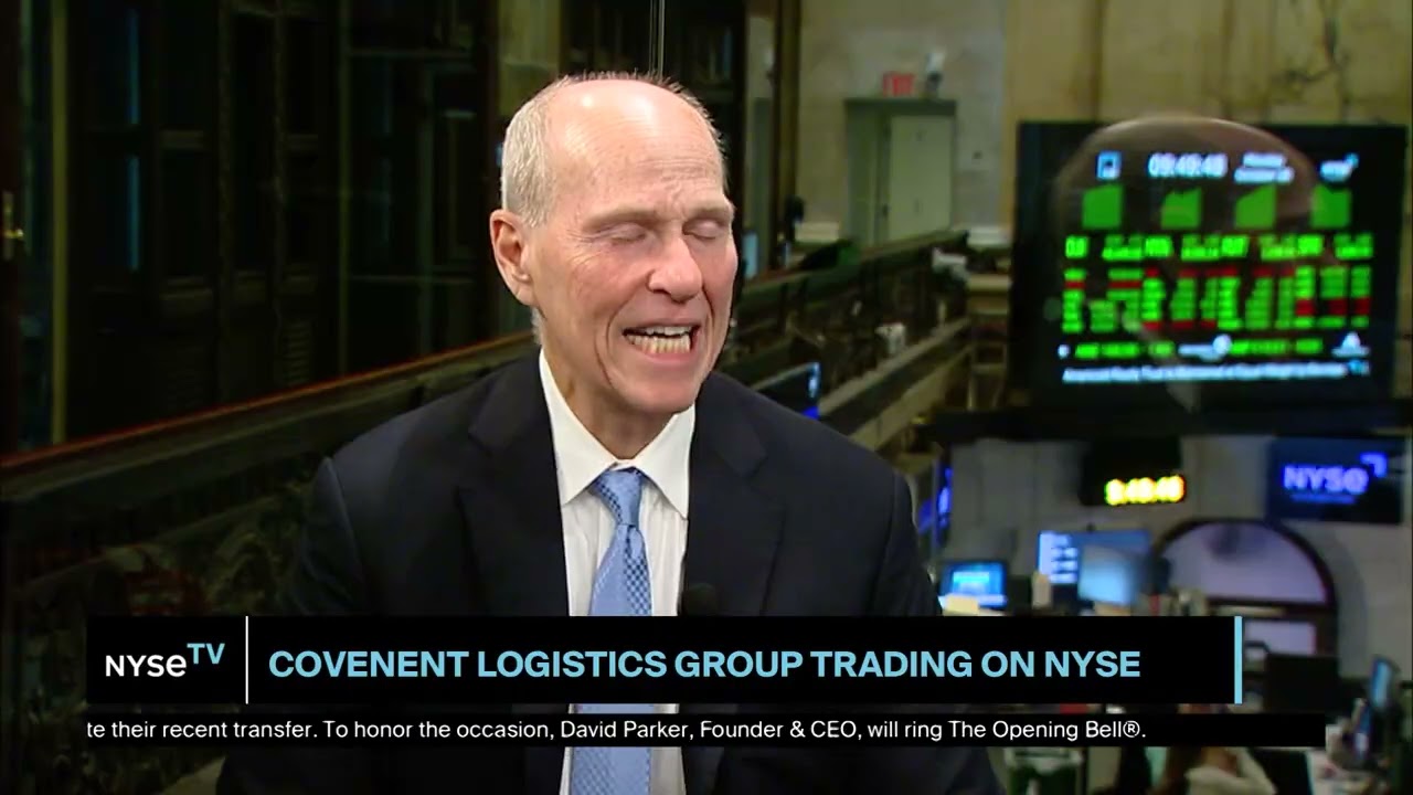 David Parker, Founder + CEO at Covenant Logistics Group Joins NYSE TV Live