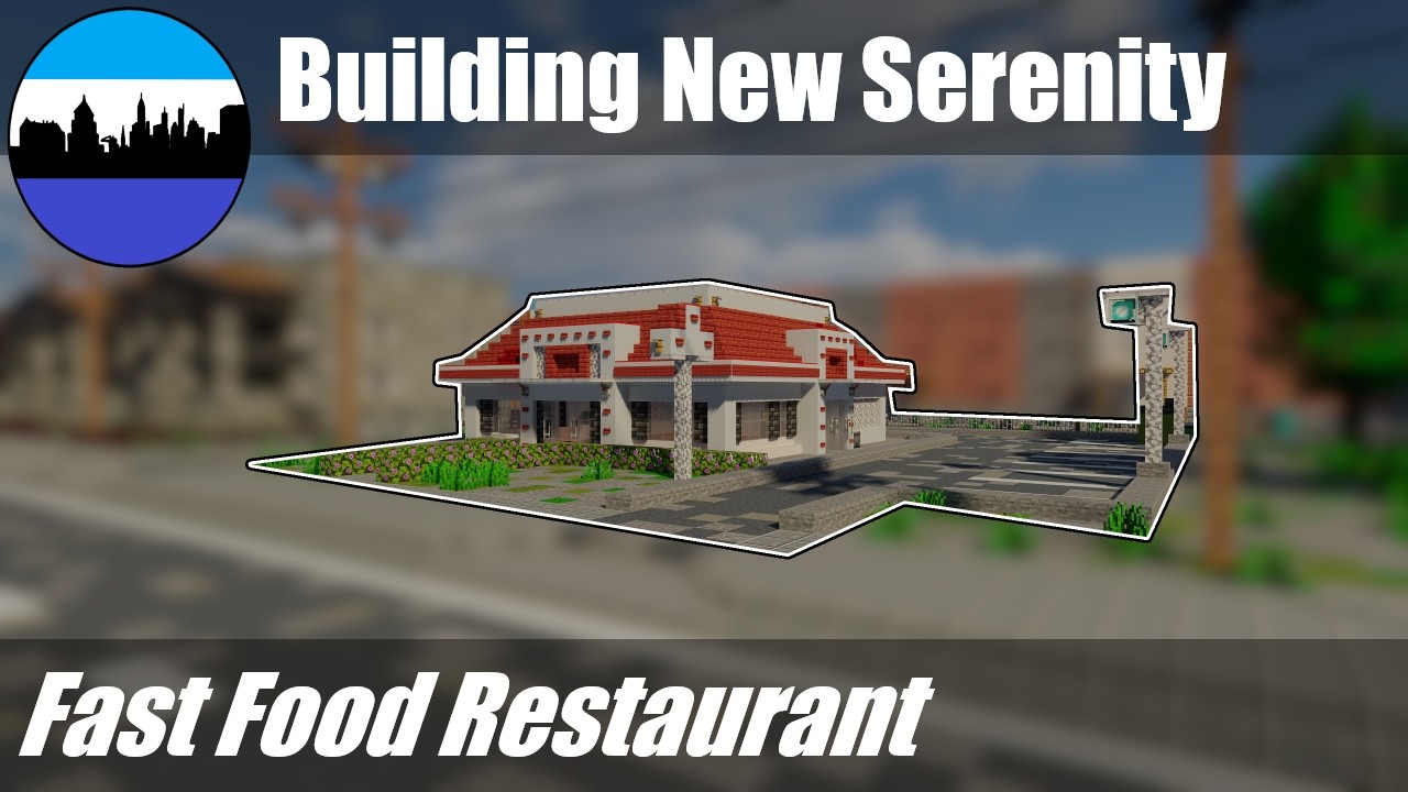Building New Serenity #224 | Fast Food Restaurant | Minecraft City Timelapse
