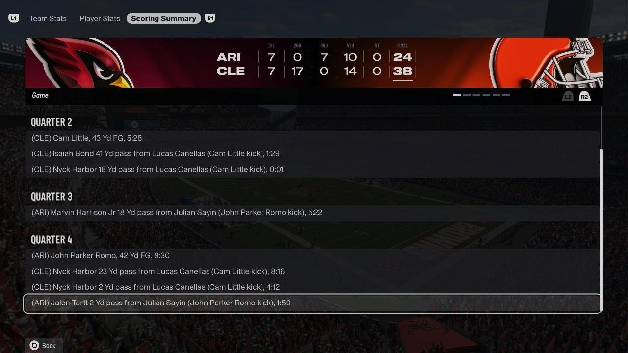 Madden NFL 26_2031 WK10_W vs ARI