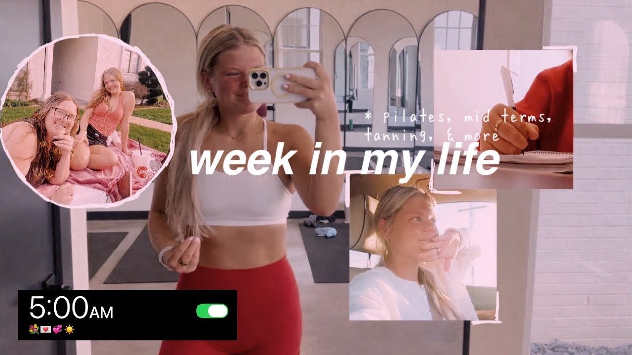 COLLEGE week in my life | UNIVERSITY OF OKLAHOMA | *pilates, mid terms, sunny days 