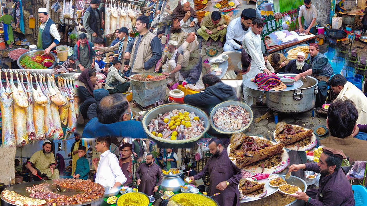 Amazing Breakfast in Afghanistan | Traditional street food | Ajmal Bacha Beef Pulao | Liver Fry