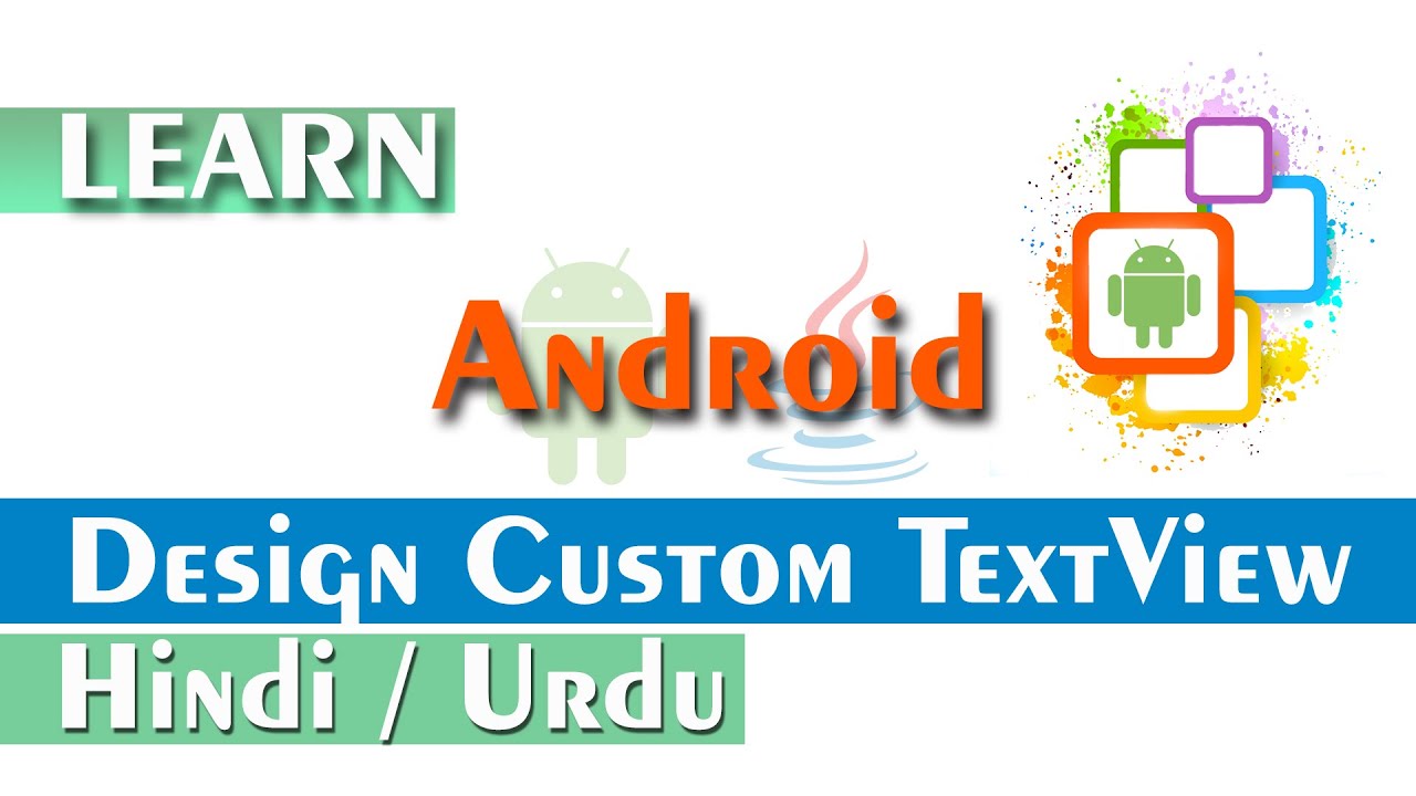 Design Custom TextView in Android | Android Tutorial for Beginners in Hindi Urdu