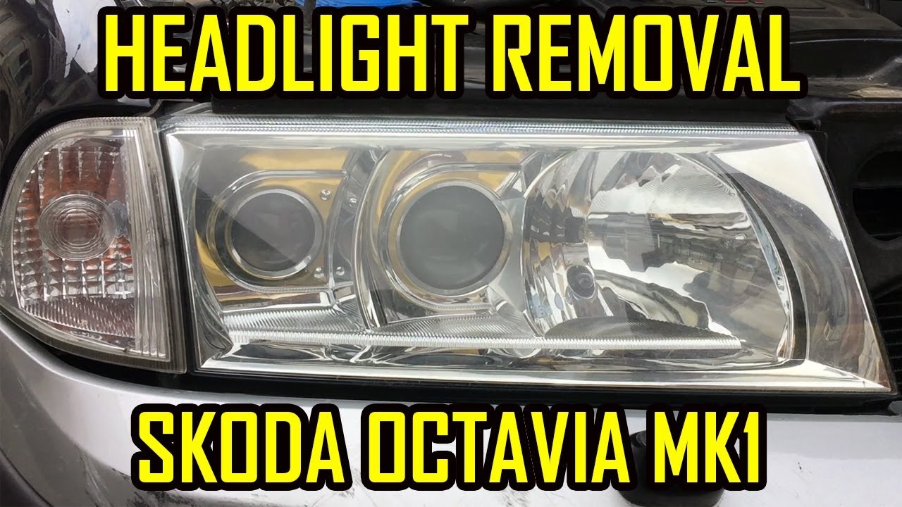 Skoda Octavia 1 Headlight Removal