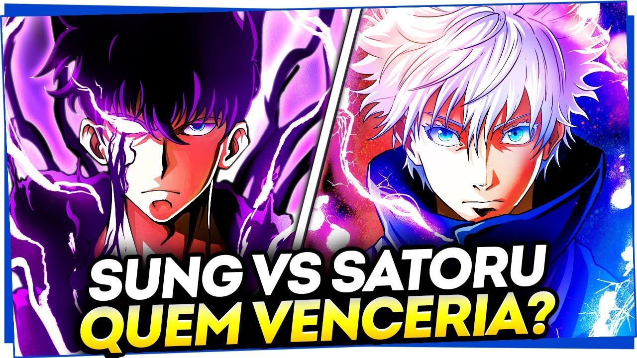 SUNG JIN WOO vs SATORU GOJO! QUEM VENCERIA NUMA BATALHA? (sim, a resposta é óbvia)