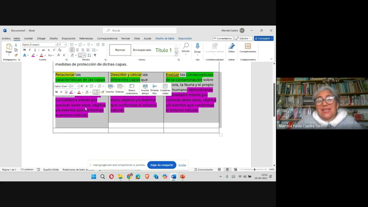 REDACTAR OBJETIVOS DE LAS TRES CLASES EN 1 min. PORTAFOLIO DOCENTE 2025