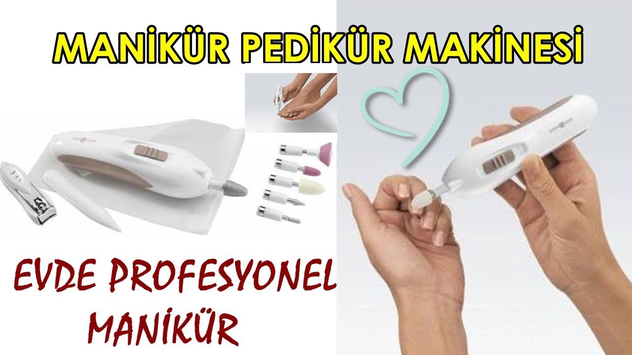 MANİKÜR PEDİKÜR MAKİNESİ DENEDİM / MANICURE AND PEDICURE SET