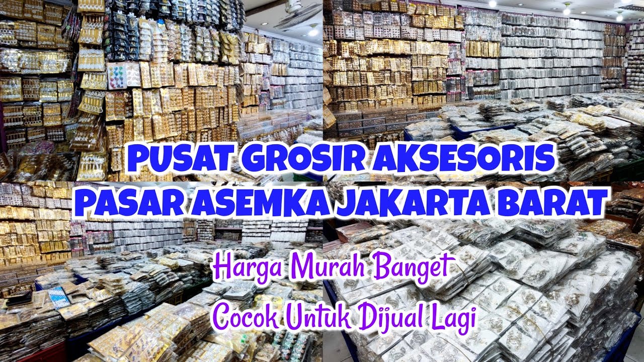 AKSESORIS BAJU DAN KEBAYA || BROS, JEPITAN, CINCIN, GELANG MAHKOTA DI PASAR ASEMKA