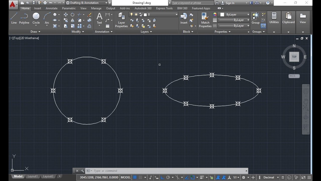 How to use Divide and Measure command in AutoCad