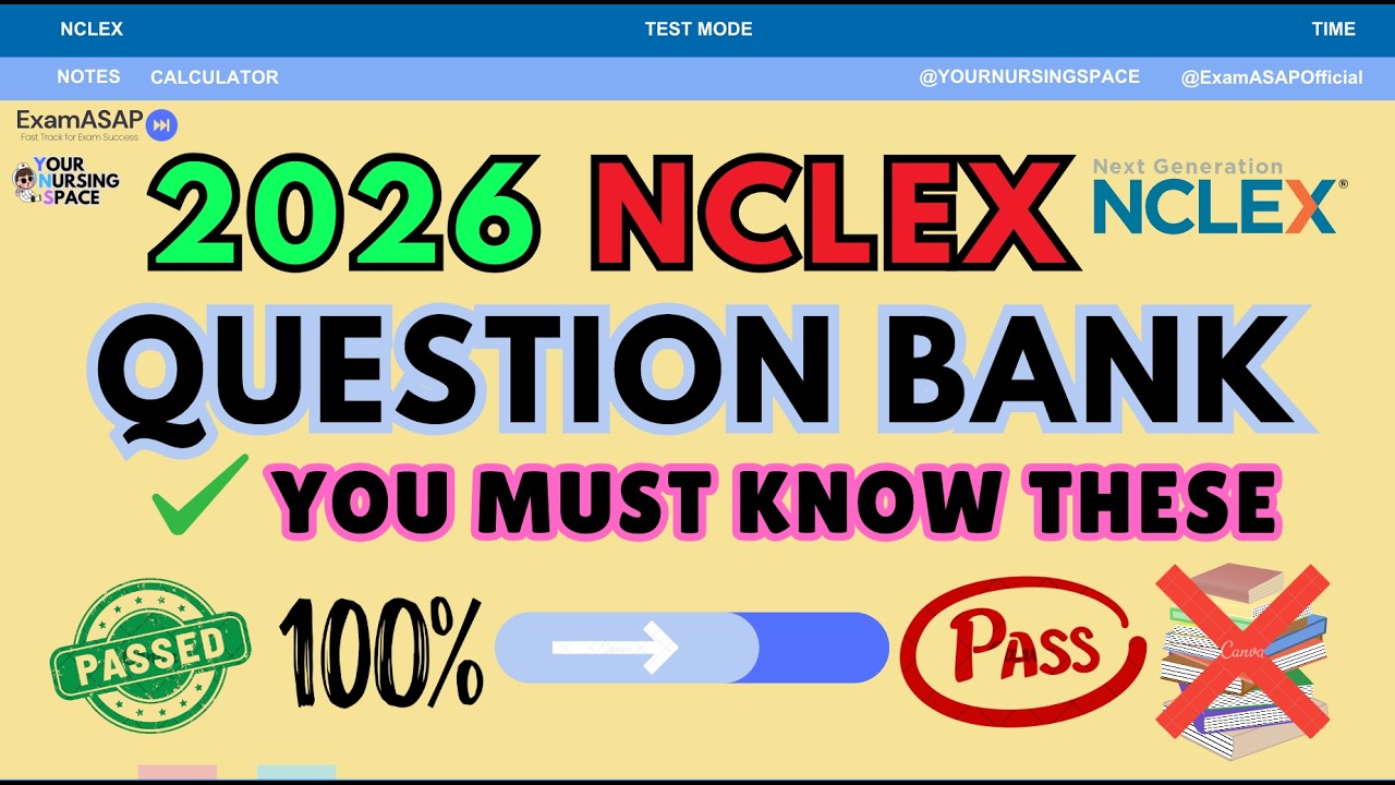 Подготовка к NCLEX 2026 🔥 | Практические вопросы для медсестер и фельдшеров + Адаптивное тестиров...