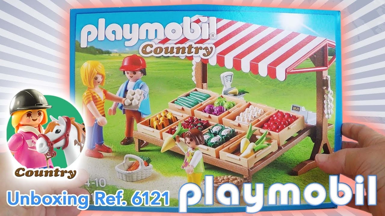 Unboxing PLAYMOBIL - Mercadillo Serie Country- Referencia 6121