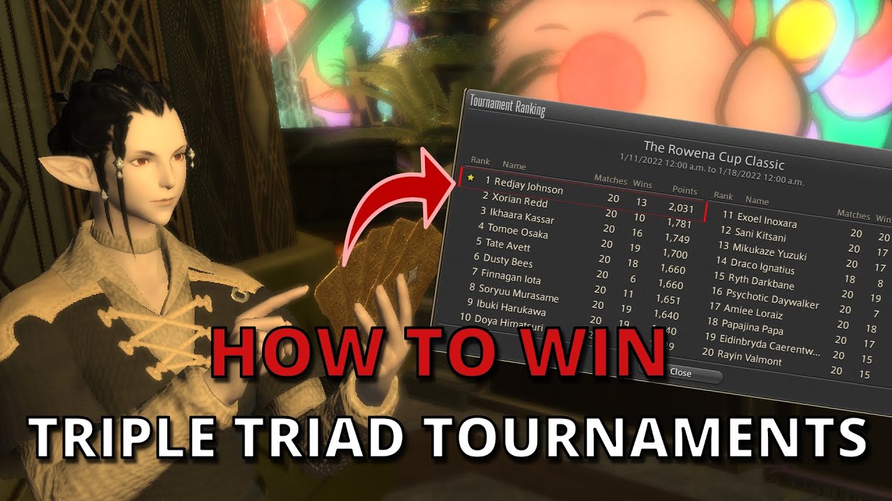 Выигрывайте турниры Triple Triad / Турнирные колоды — Руководство FFXIV
