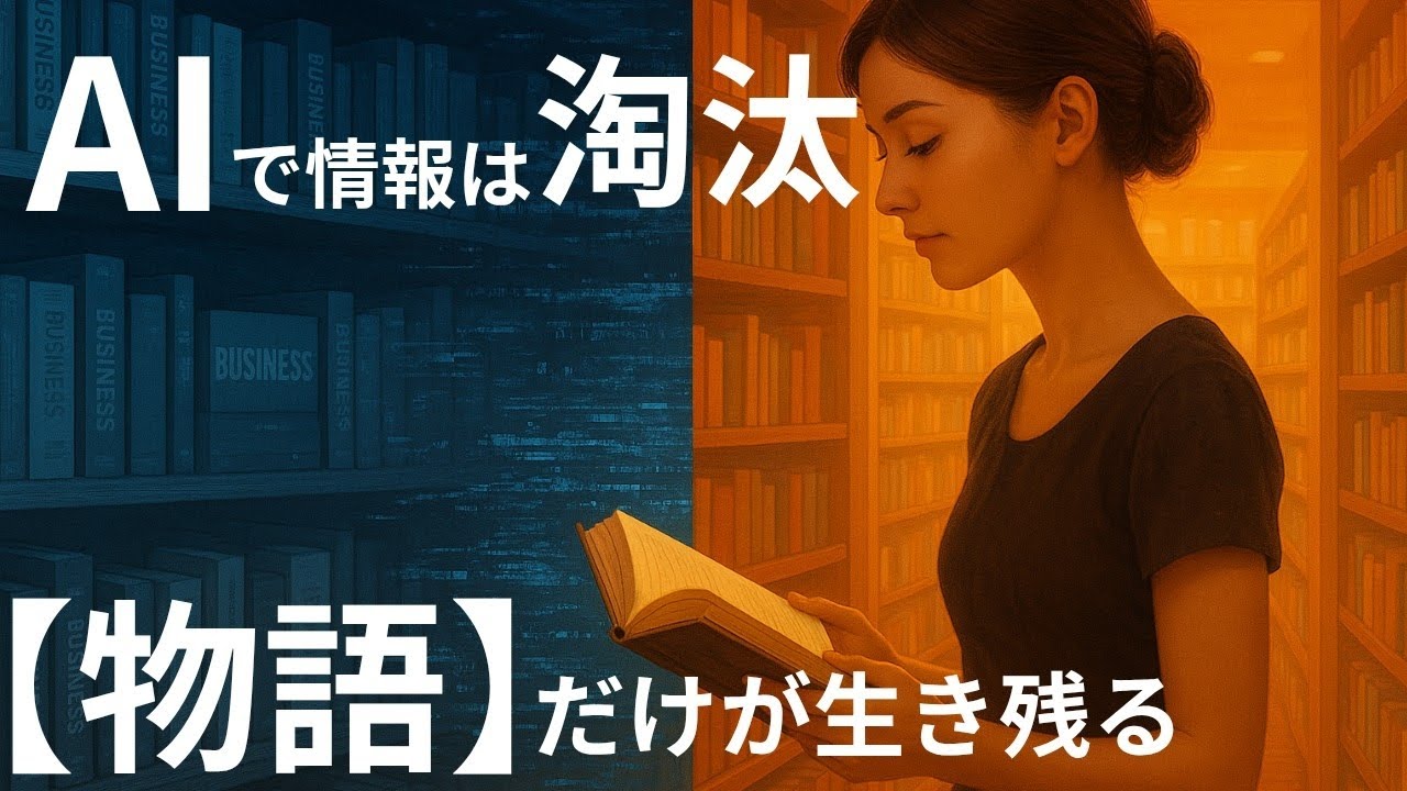 【AI未来予想】情報の価値が消え、物語だけが残る世界とは？