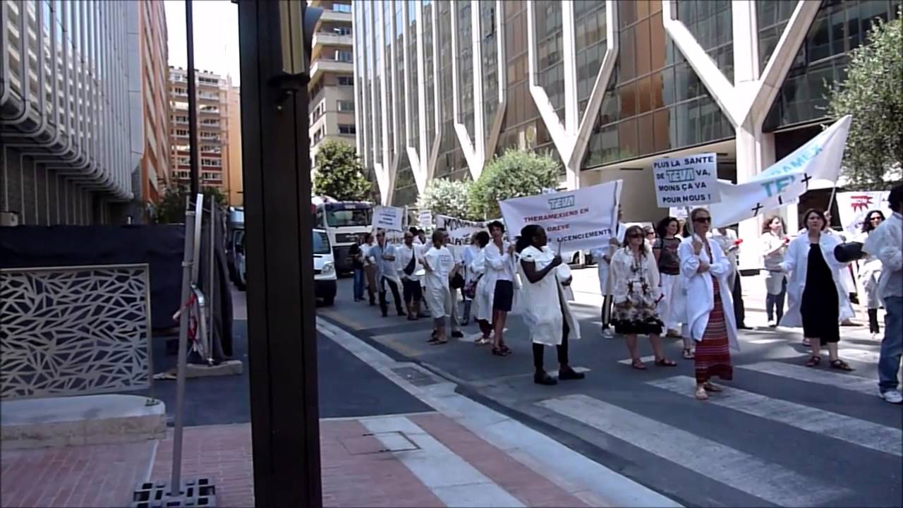 Theramex en col&egrave;re - Manif du 03072014