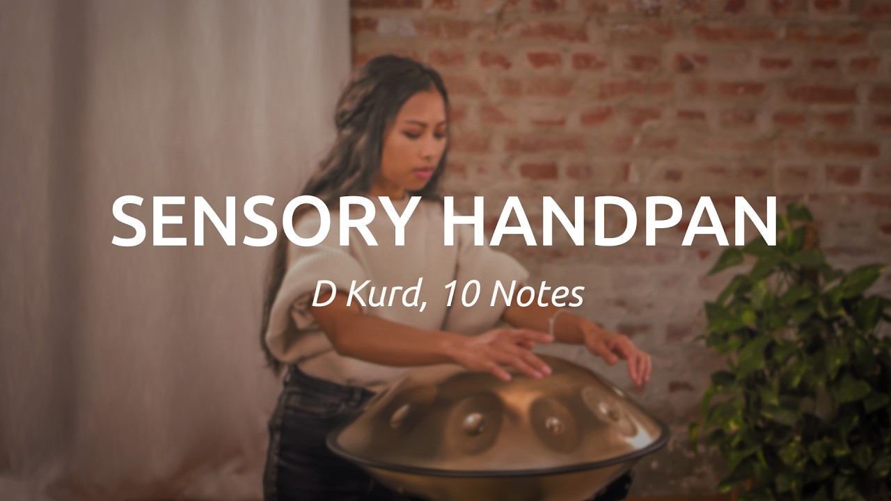 Sensory Handpan, 10 Notes D Kurd, 440 Hz, Vintage Gold - HPSTL100 - Meinl Sonic Energy
