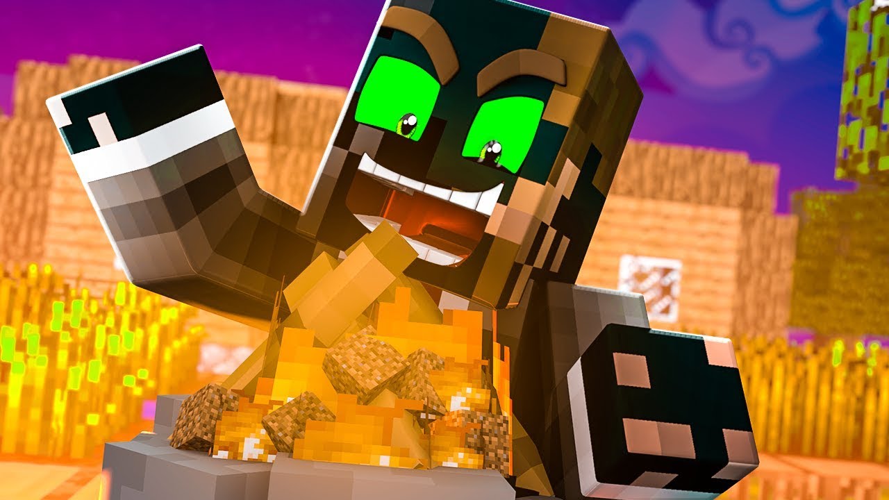 BURNING All of the DIRT on Camp MINECRAFT