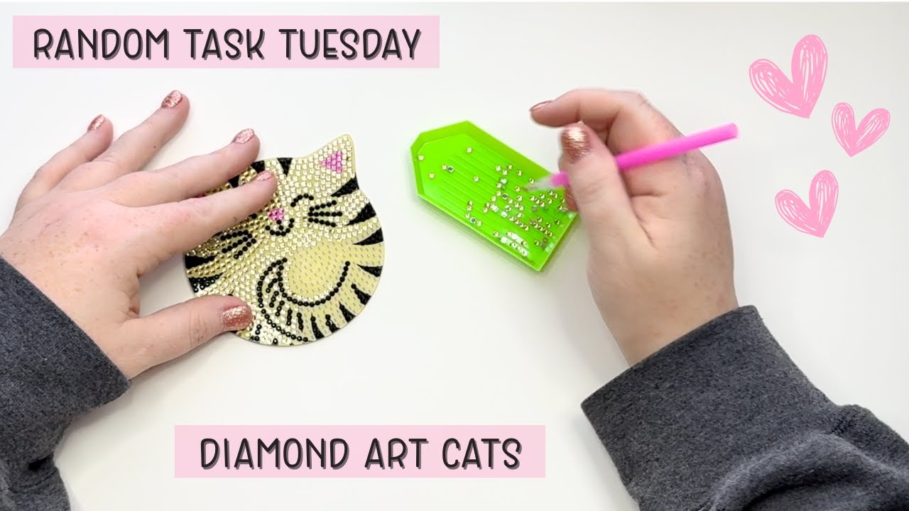 Totally Random Tuesday : Sparkly Chaos | Diamond Art Cat  Edition