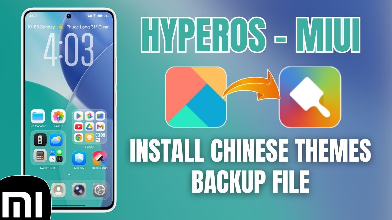 Как установить китайские темы на Xiaomi Global из файла резервной копии — HyperOS и MIUI