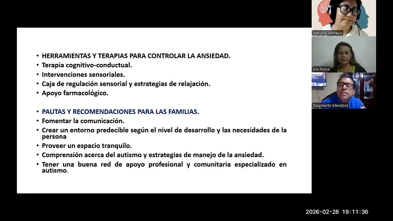 Tema: Ansiedad espectro autista