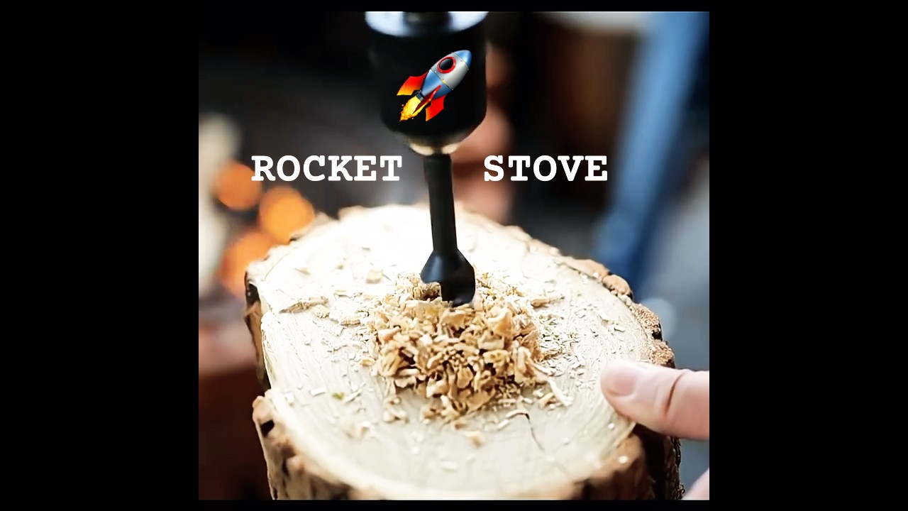 🔥 How to Make a Swedish Fire Torch (Rocket Stove) - DIY Survival Hack! #shorts