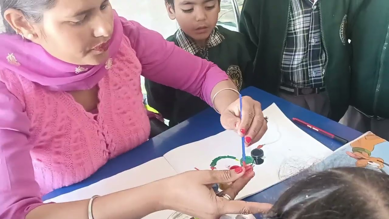 Ntt project video (8)📸 धागे की मदद से painting 🎨🖌️ करना