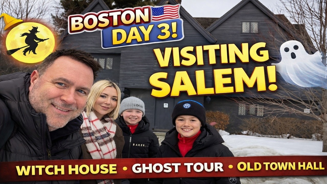 Boston to Salem by Train 🚆 Witch House, Ghost Tour & Historic Salem | Day 3 Vlog