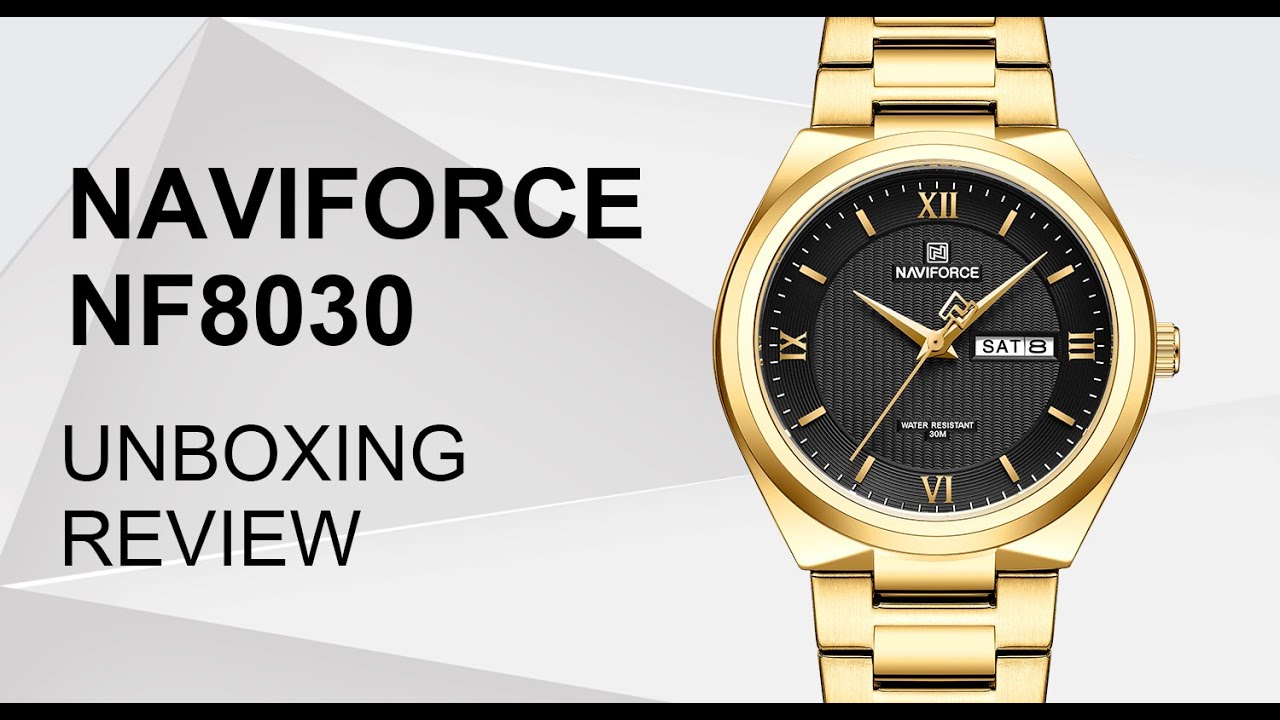 Unboxing Review | Naviforce Watch NF8030 New Arrival Metal Quartz Calendar Movement Latest Design