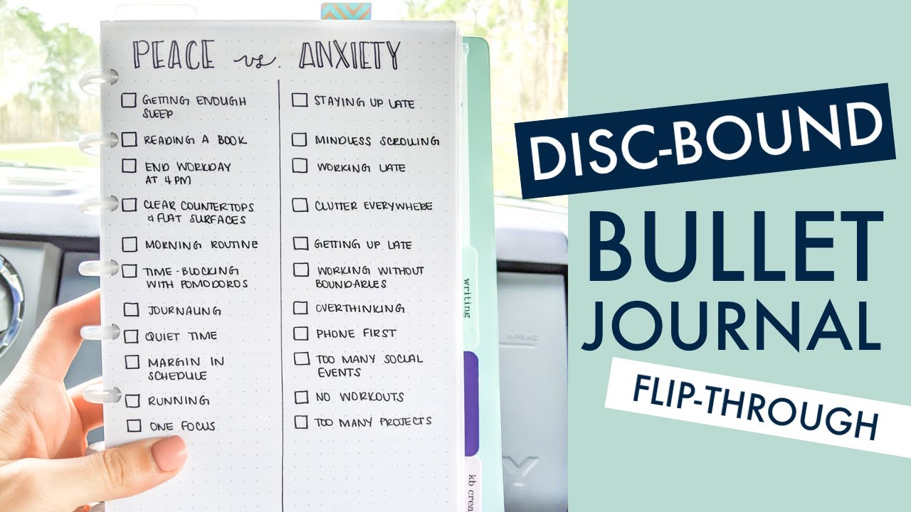 Flip-through Video Tour of My Discbound Bullet Journal | Completely Customizable System!