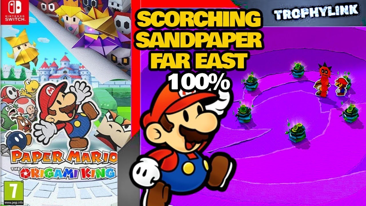 Scorching Sandpaper Far East 100% Wszystkie znajdźki - Paper Mario Origami king (Poradnik 100%)