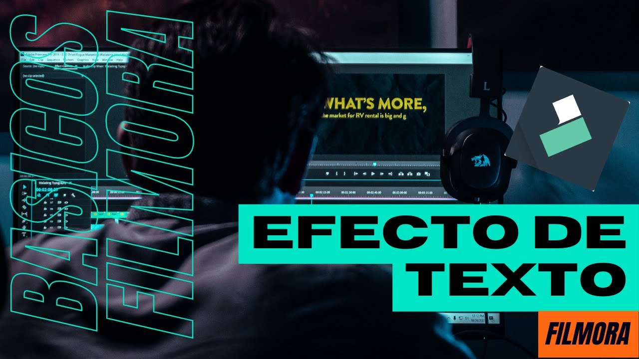 INCREIBLE EFECTO DE TEXTO EN SEGUNDOS CON FILMORA