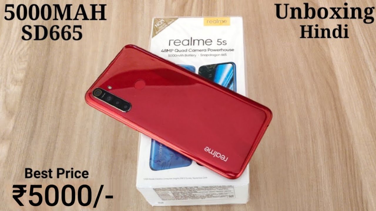 Распаковка и обзор Realme 5s 🔥Квадратная камера ⚡Аккумулятор 5000 мАч 🔋 Менее 5000 рупий 💰Самый д...