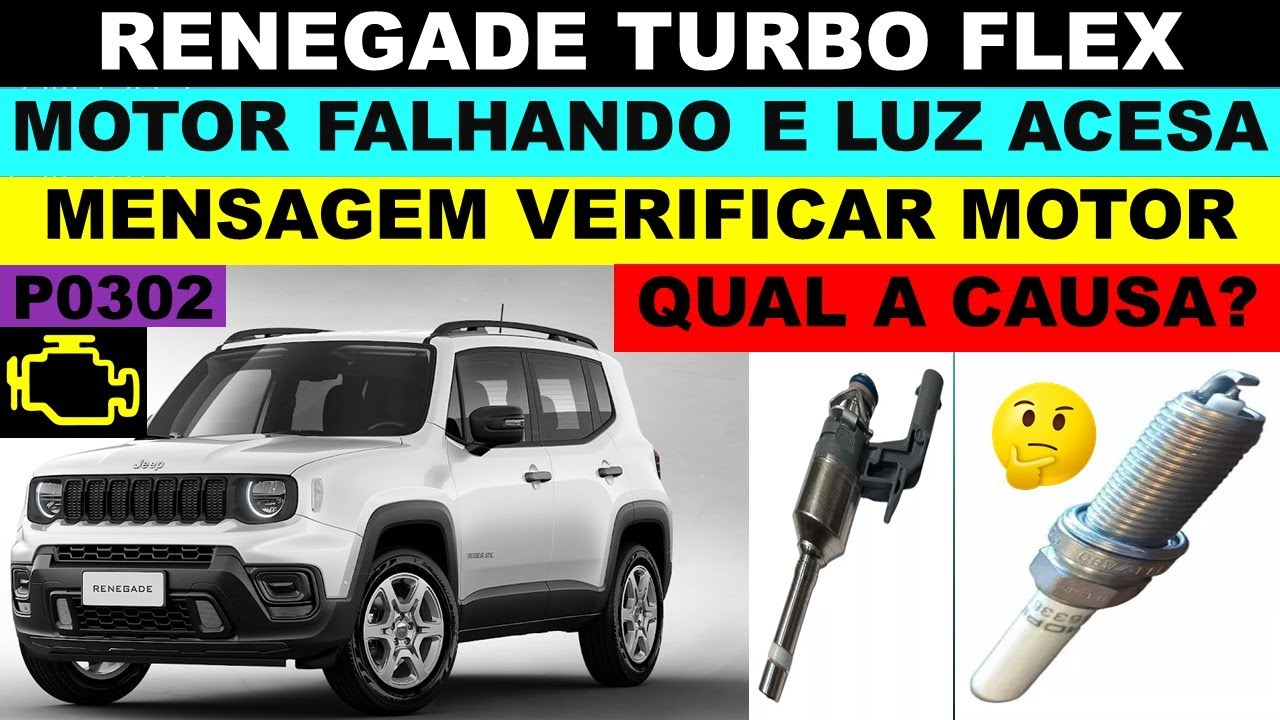 Jeep Renegade turbo flex motor falhando e mensagem verificar motor no painel, qual a causa? T270